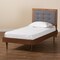 Baxton Studio Greta Mid-Century Modern Dark Grey Fabric Upholstered and  Wood Twin Size Platform Bed 189-11164-11158-ZORO - alternate 9